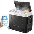 Car Refrigerator, DC 12/24V AC100-240V Compressor Electric Cooler,