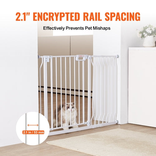 Baby Gate, 74.9-122.9 cmExtra Wide, 76.2 cm High, Dog Gate for Stairs