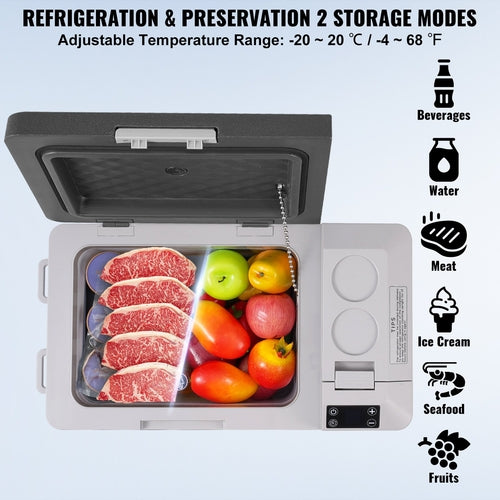 Portable Car Refrigerator, 12 Volt Car Refrigerator Fridge, 25 L /