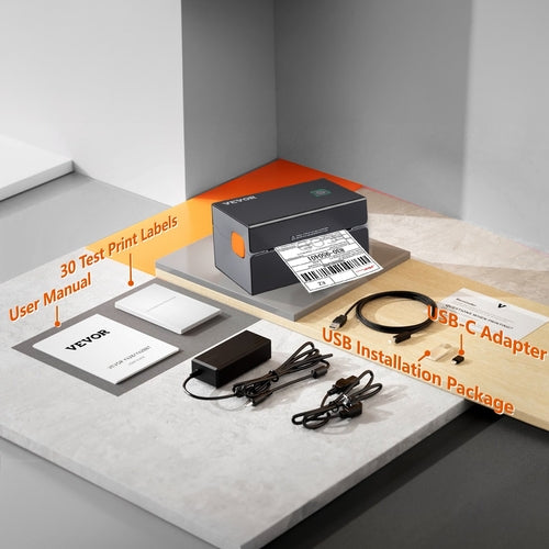 Thermal Label Printer, 300DPI for 4x6 Mailing Packages, Bluetooth &