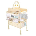 Baby Changing Table, Foldable Diaper Change Station with 2 Fabric